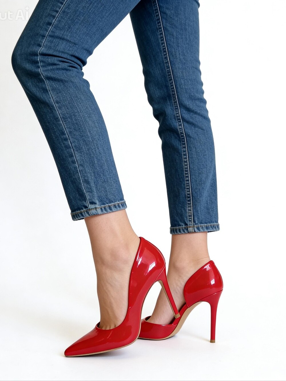 MIX NO. 6 Aradowia Pumps Red Glossy Patent Leather High Heel Stiletto Sz 7M